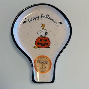 🎃 Rae Dunn x Peanuts Snoopy ‘Happy Halloween’ Spoon Rest NWT